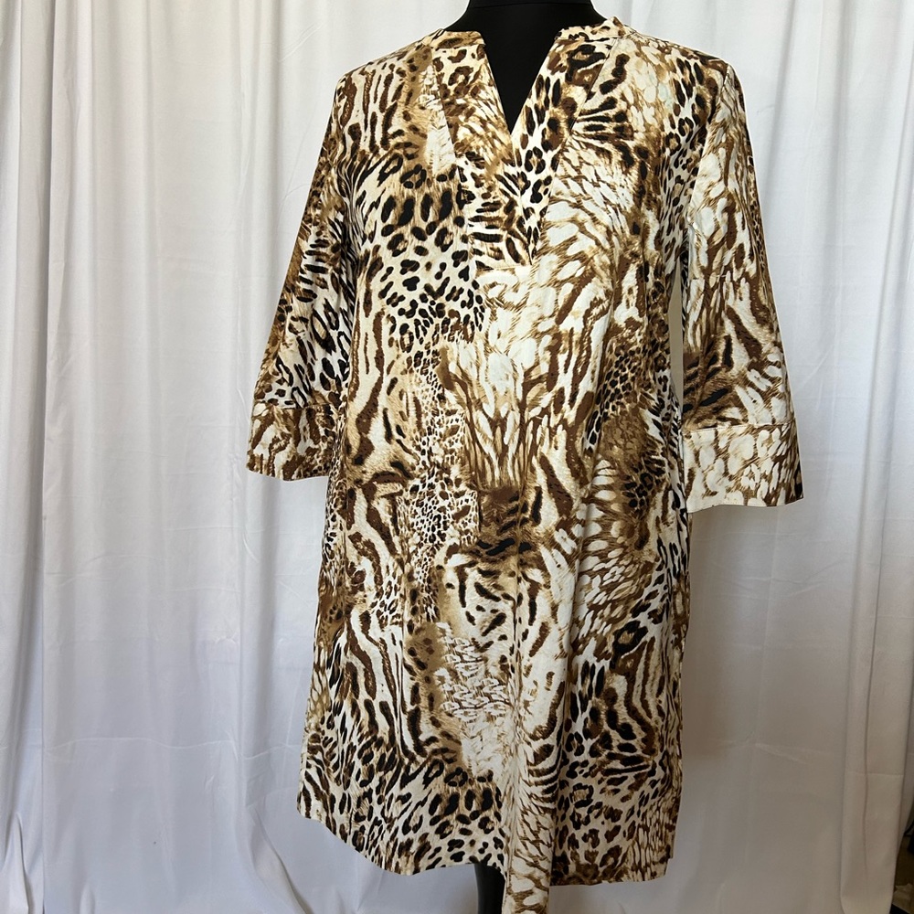 Animal print on this Chico’s light weight dress.